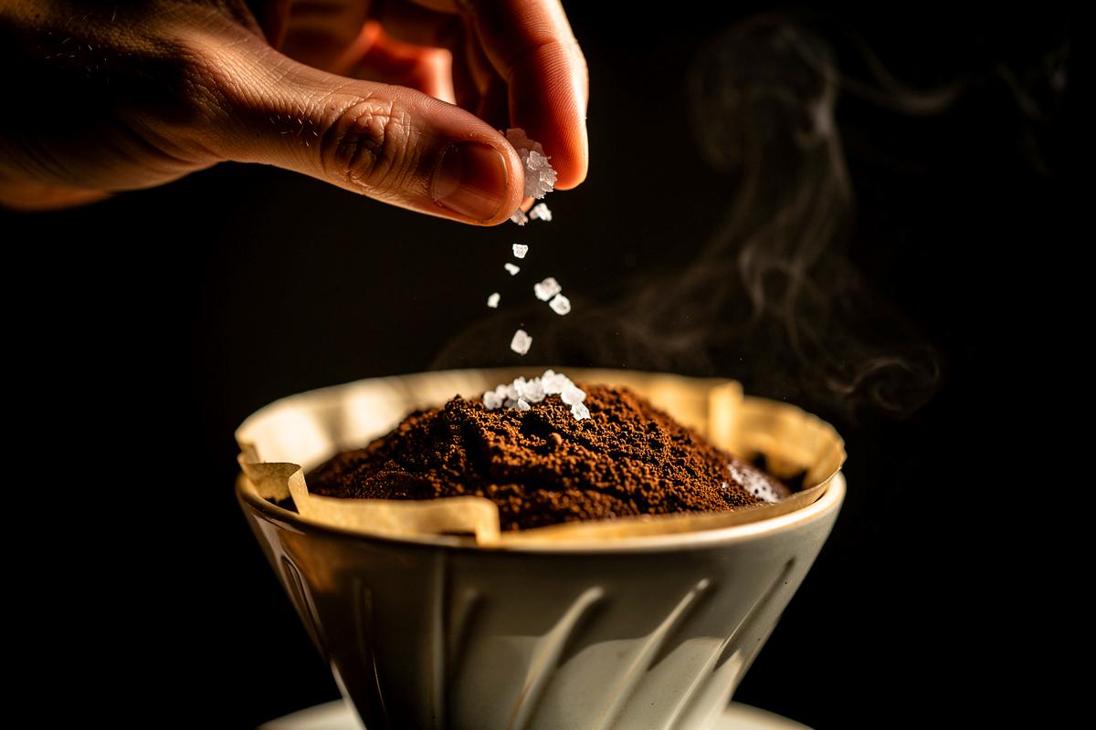 Kucharze po cichu dodają sól do kawy i powód jest hipnotyzujący